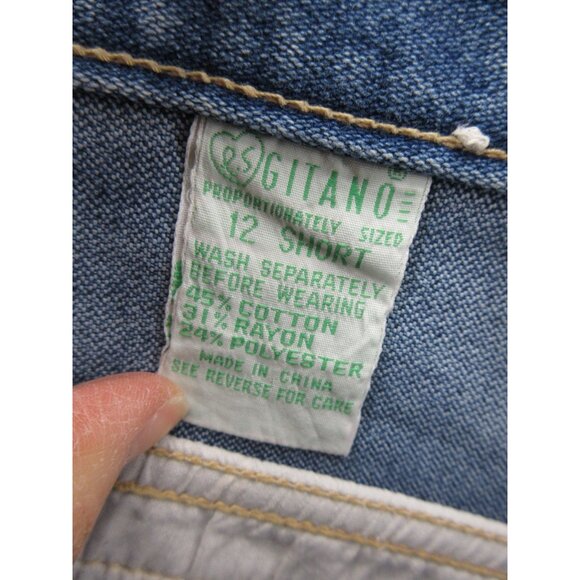 VINTAGE Gitano Jeans 12 Short Mom High Rise Tapered Denim Pants * - Picture 10 of 11